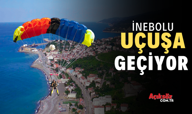 İnebolu’da yamaç paraşütü uçuşları başlıyor;