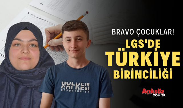 Kastamonulu gençler; LGS’de Türkiye birincisi oldu…;