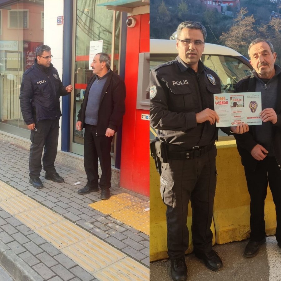 Dolandırılmaktan, polis kurtardı;
