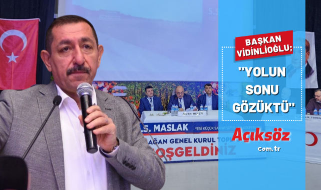 "Yolun sonu gözüktü";