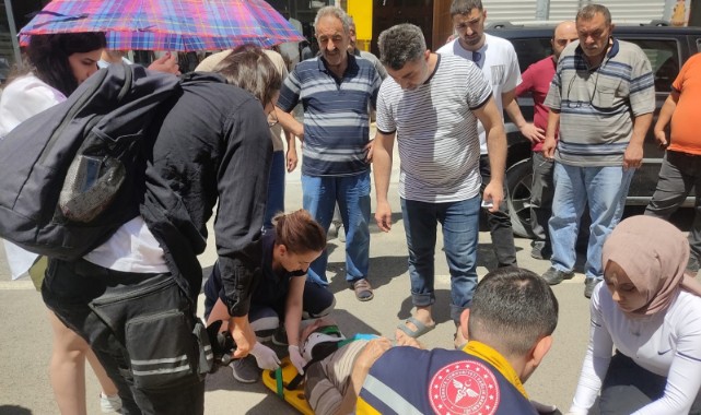 Motosikletin çarptığı yaşlı adam yaralandı;