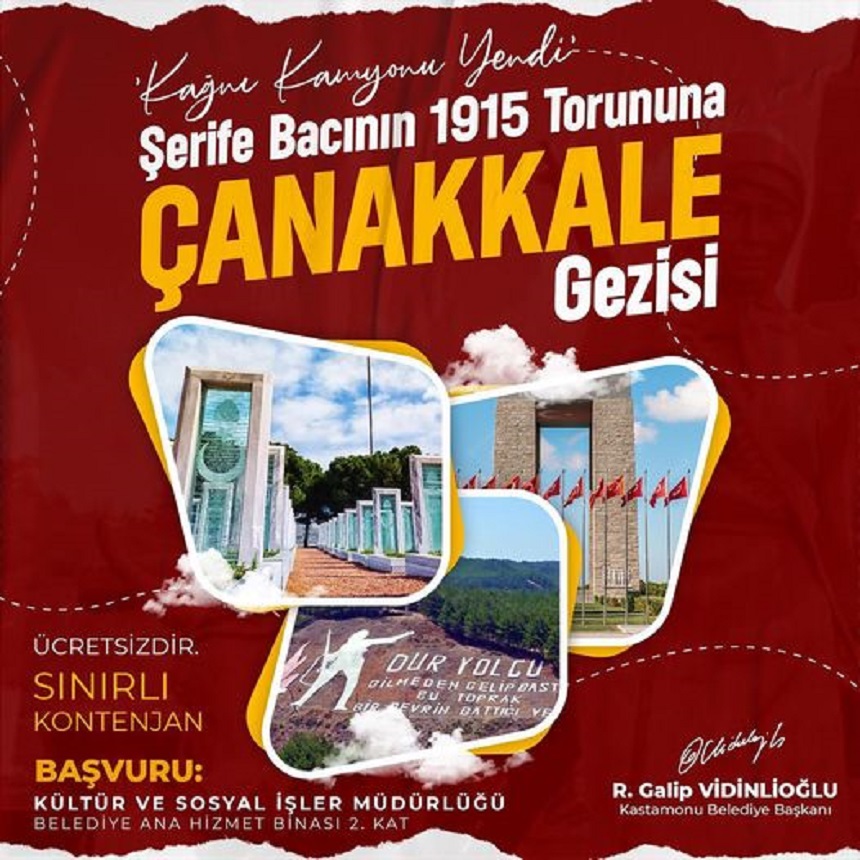 Kastamonulular Çanakkale’ye gidiyor;