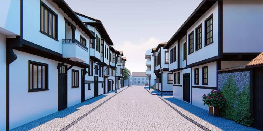 Tarihi Taşköprü konakları yeniden doğacak;