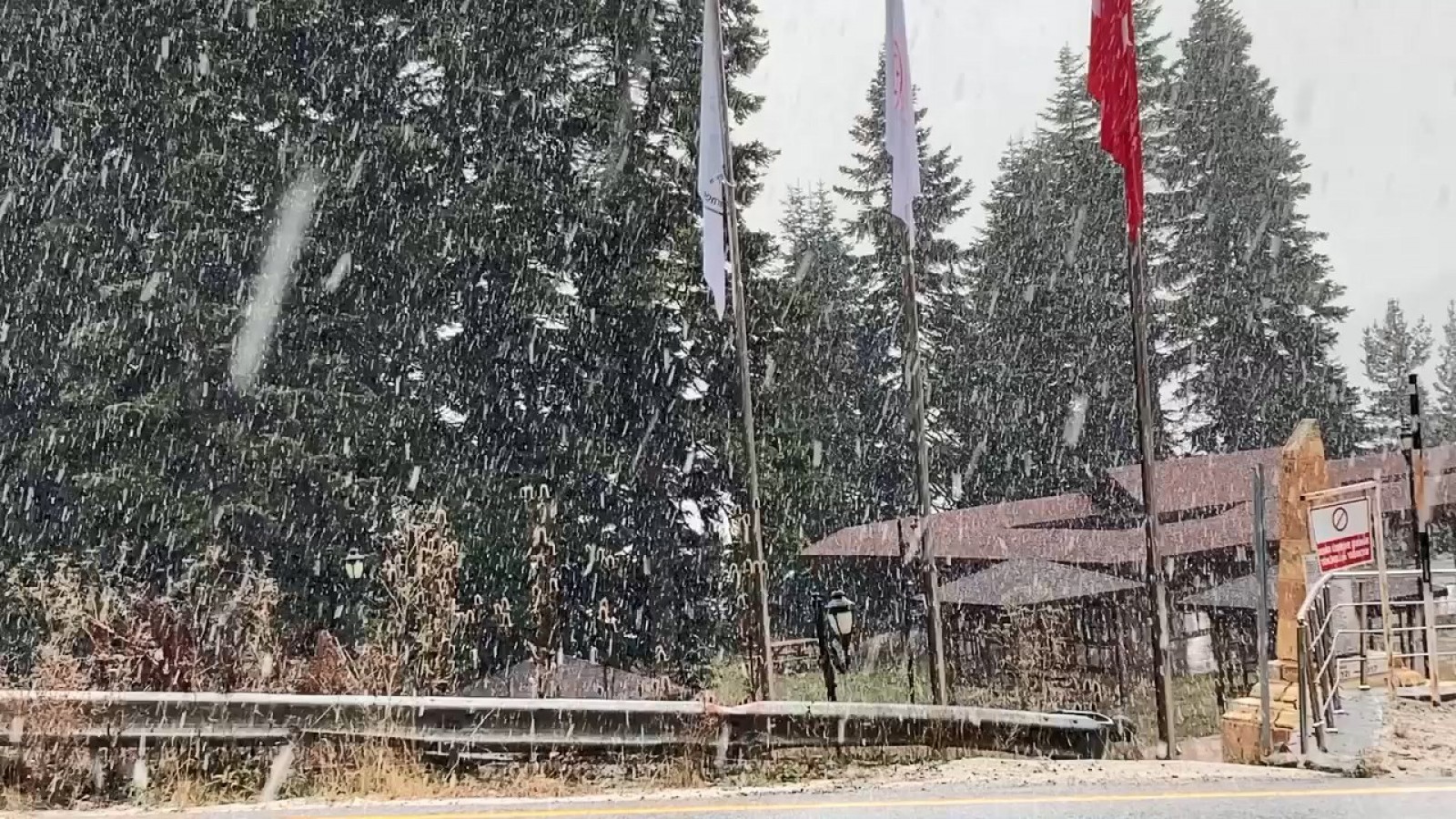 Ilgaz 'a kar yağışı;