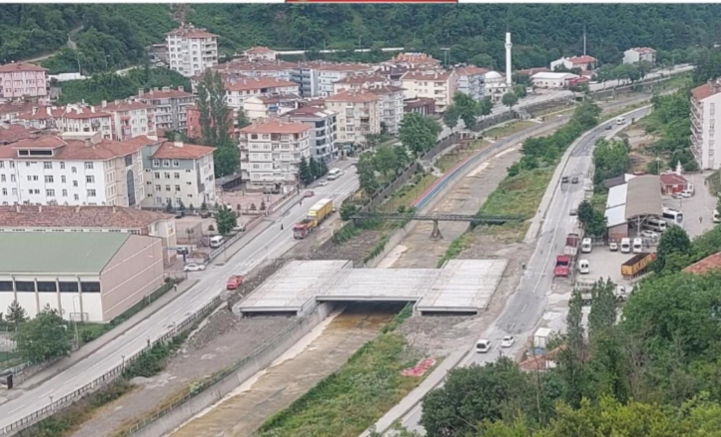 İnebolu’da köprü inşaatı yarım kaldı;