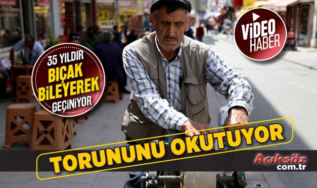 35 yıldır ekmeğini ‘bıçak’tan kazanıyor;
