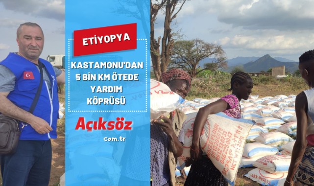 Kastamonu'dan 5 bin kilometre öteye yardım köprüsü;
