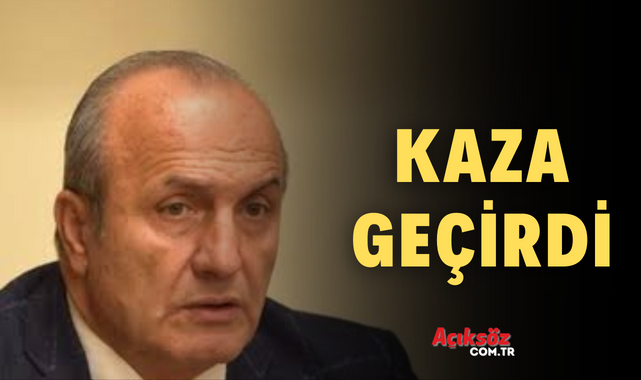 Başkan kaza geçirdi...;