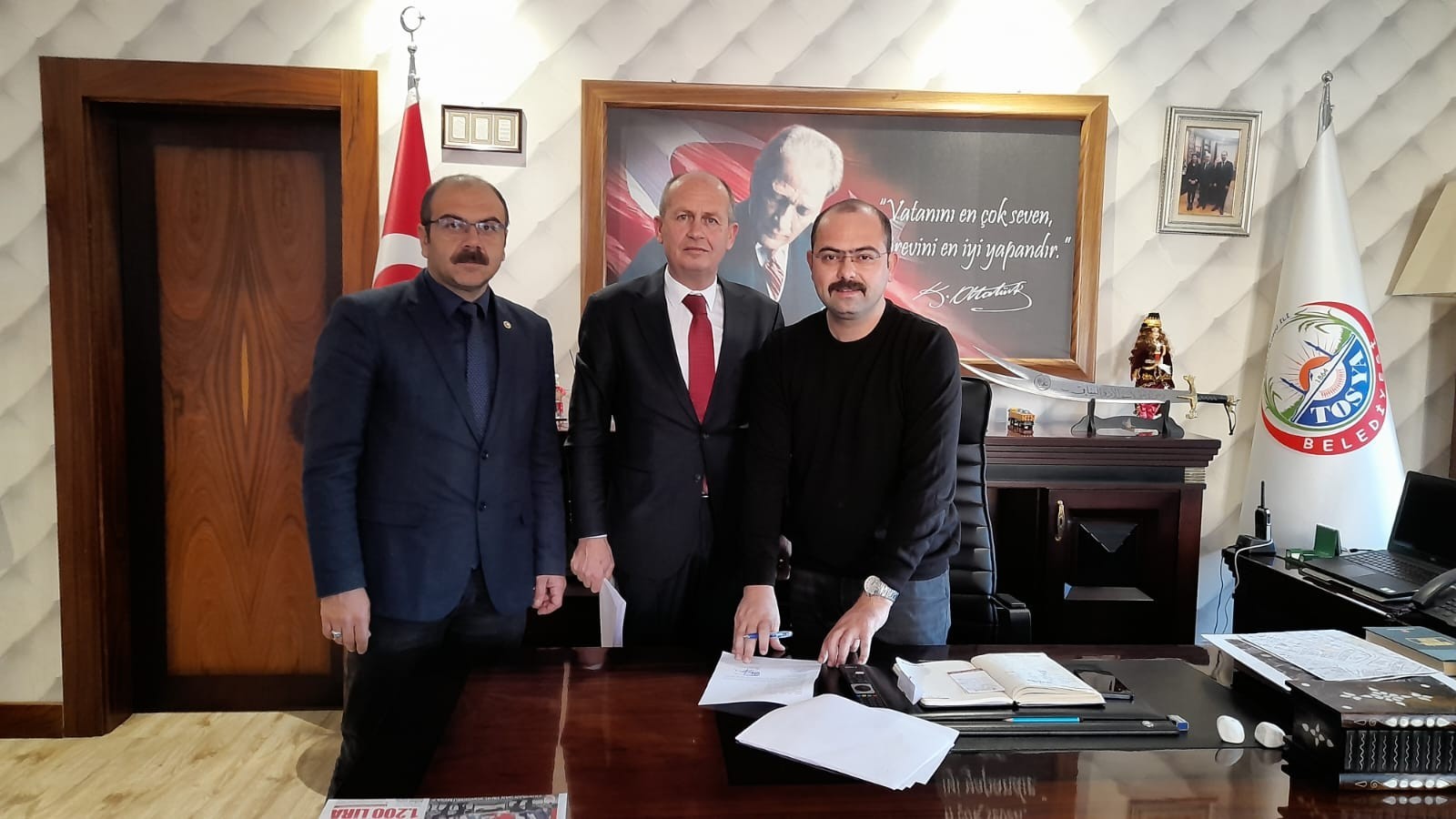 Tosya Belediyesi’nde toplu iş sözleşmesi imzalandı;