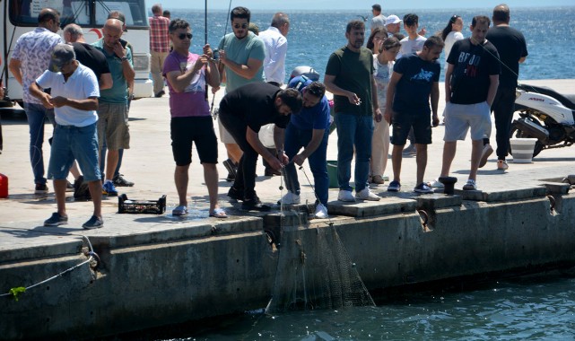 Deniz aniden soğuyunca balık tutmaya koştular;