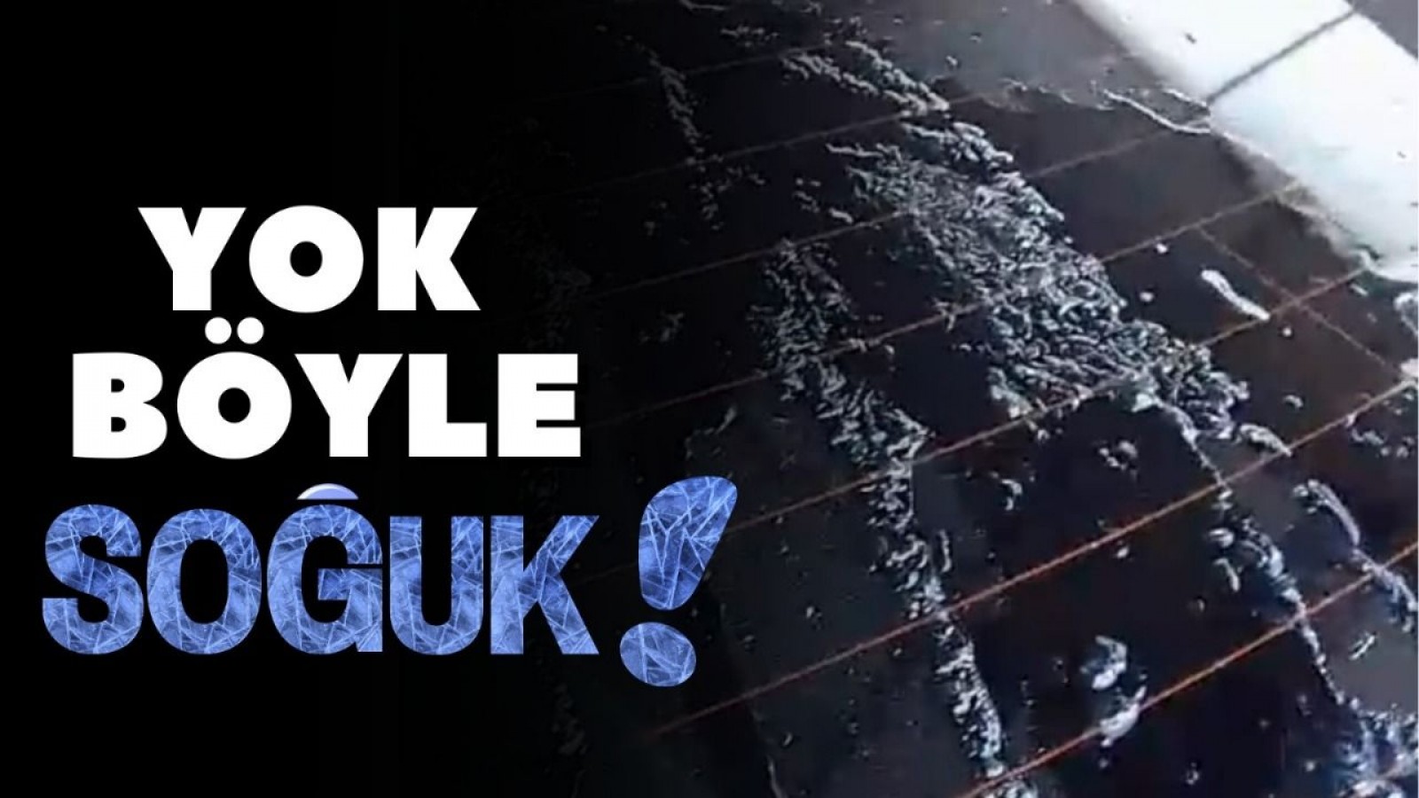 Kastamonu soğuğu kamerada! Anında dondu!;