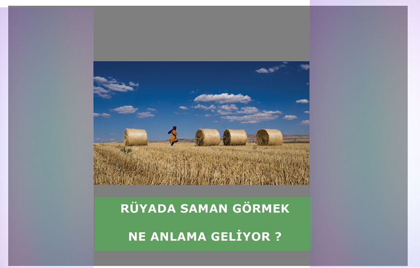 Rüyada Saman Görmek Ne Anlama Gelir ? Rüyada saman Görmek