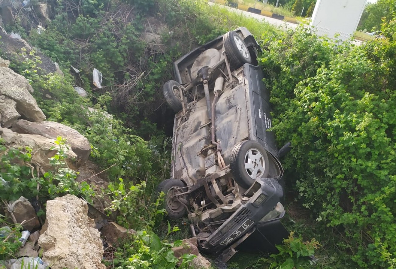 Hacıbey kavşağında feci kaza;
