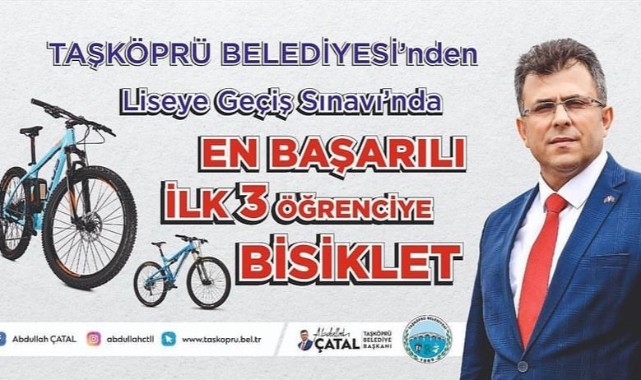 LGS şampiyonlarına bisiklet hediyesi;