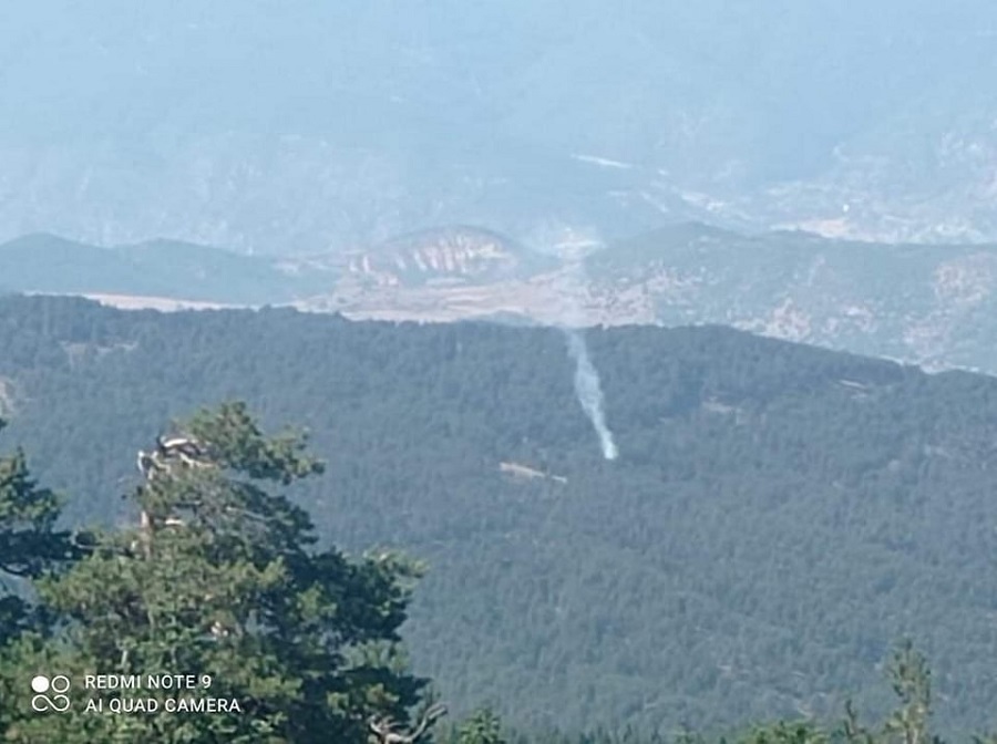 Çepni Köyü’e yıldırım düştü;