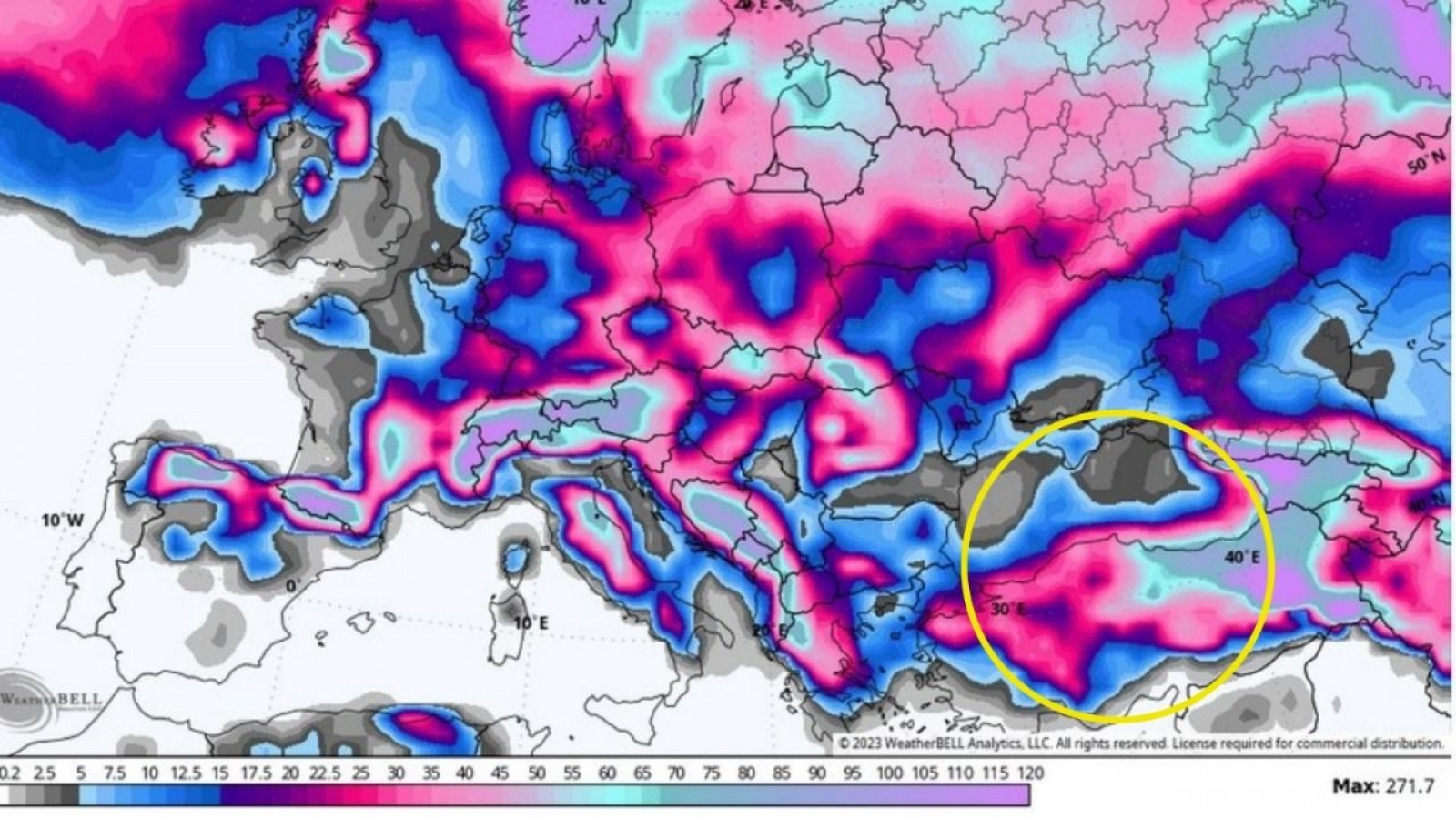 Kastamonu dahil 13 ile uyarı! 35 günlük kar haritası;