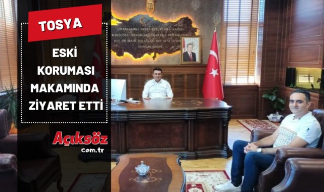 Eski korumasından ziyaret;
